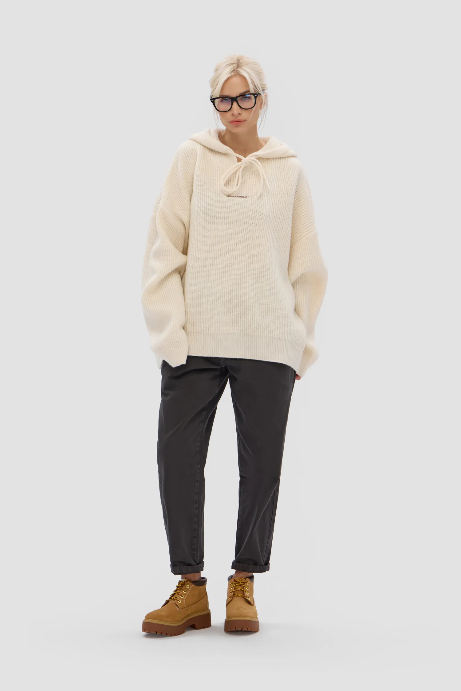 Картинка Худи WOOL HOODIE MILK MELANGE от магазина