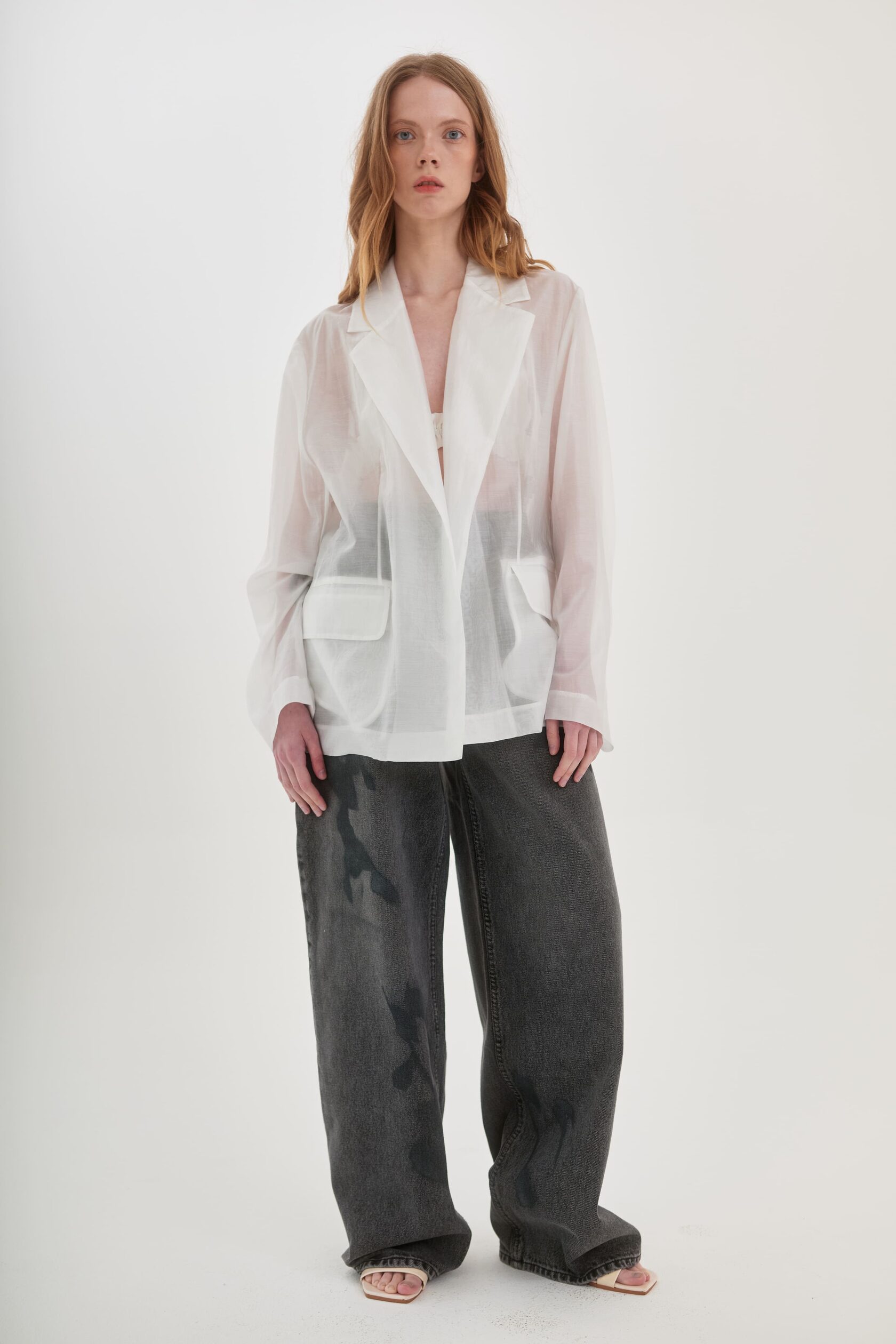 Картинка Полупрозрачный жакет off-white от магазина