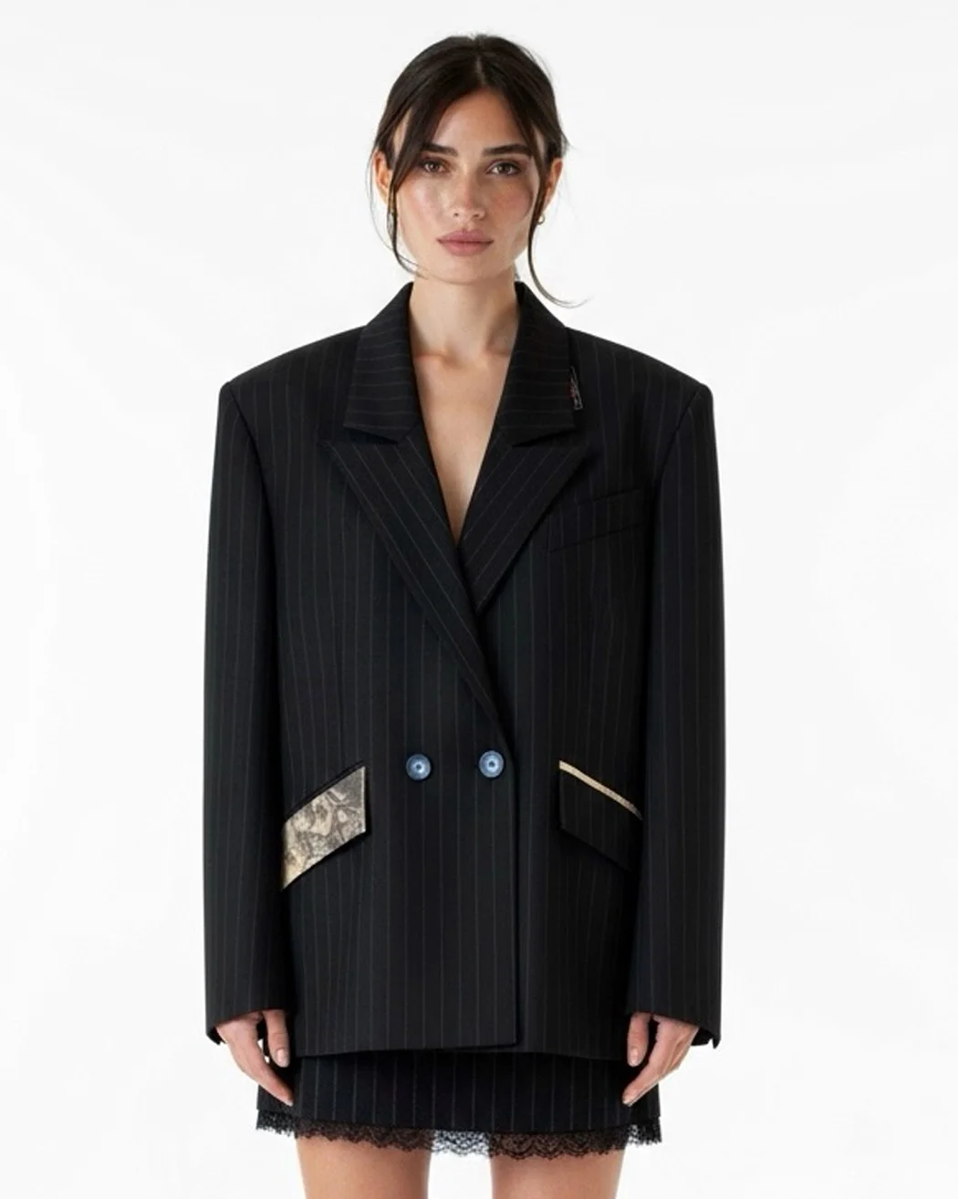 Картинка Базовый жакет широкая полоска от магазина