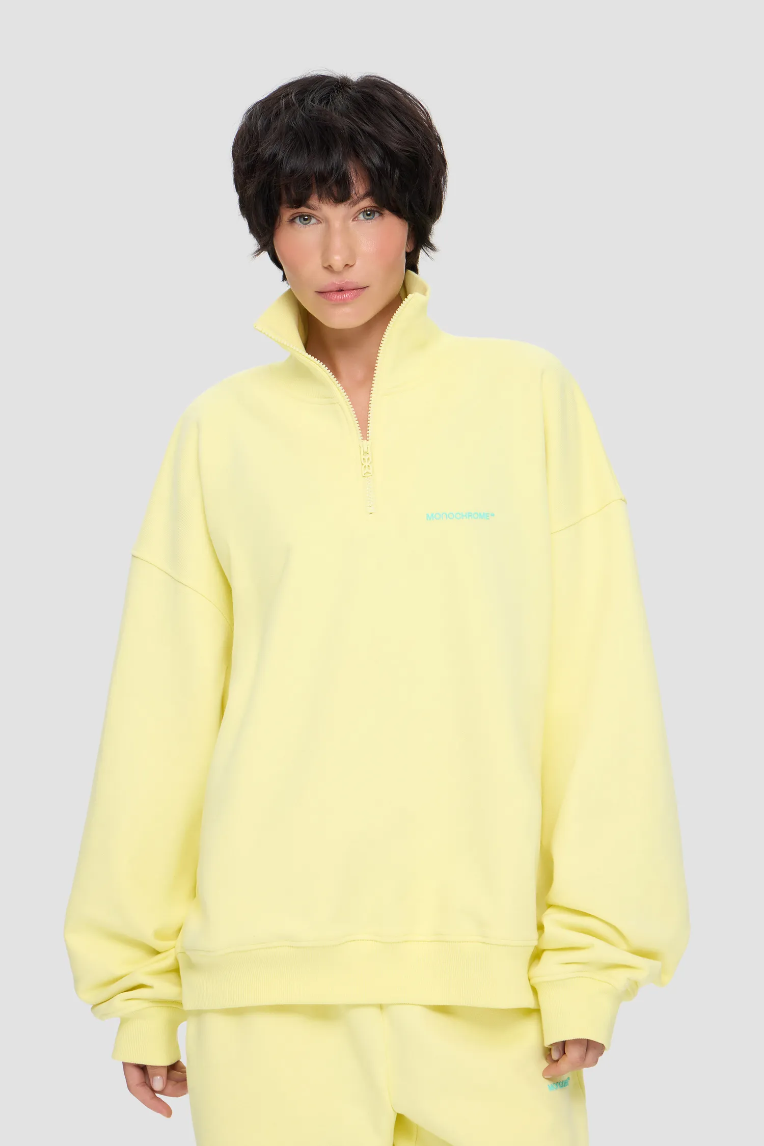 Картинка СВИТШОТ HALF-ZIP CLASSY LEMON ICE от магазина