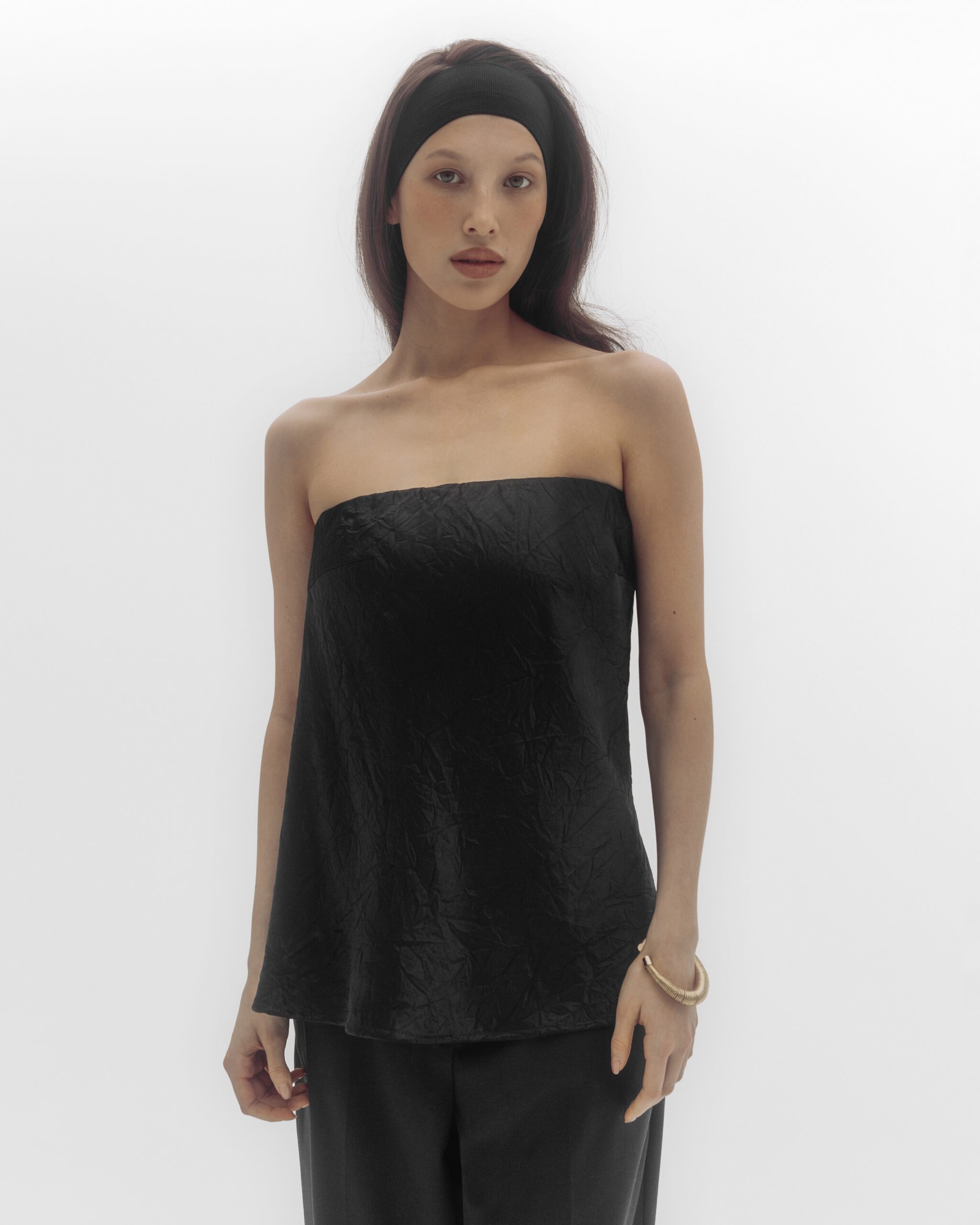 Картинка Топ-бандо из вискозы PEARL (черный) от магазина