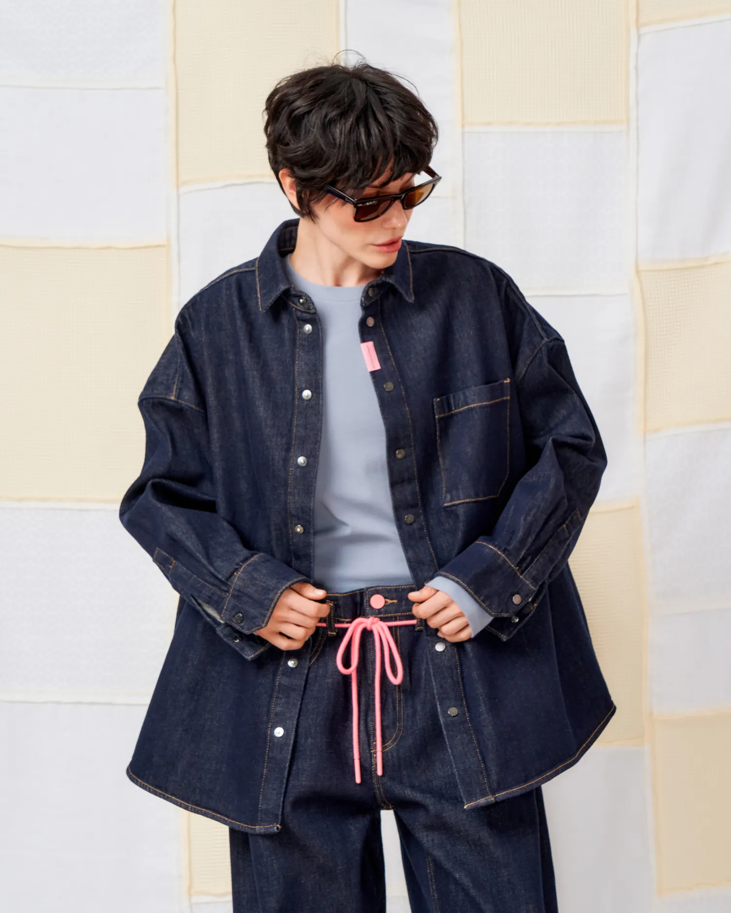Картинка COLLAR DENIM NIGHT BLUE от магазина