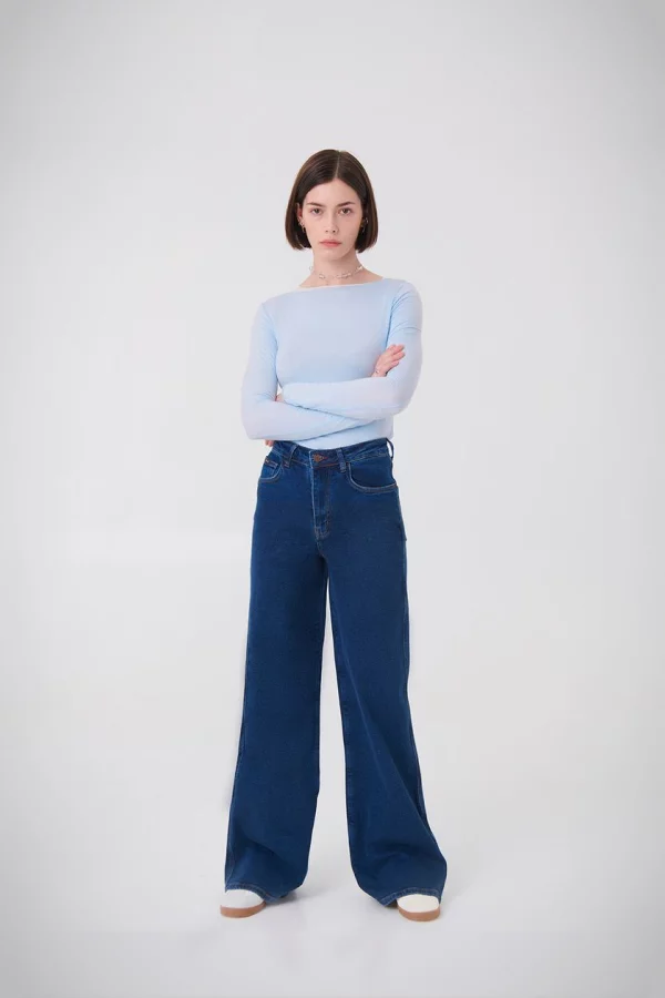 Картинка Джинсы Paula Palazzo Indigo Blue от магазина