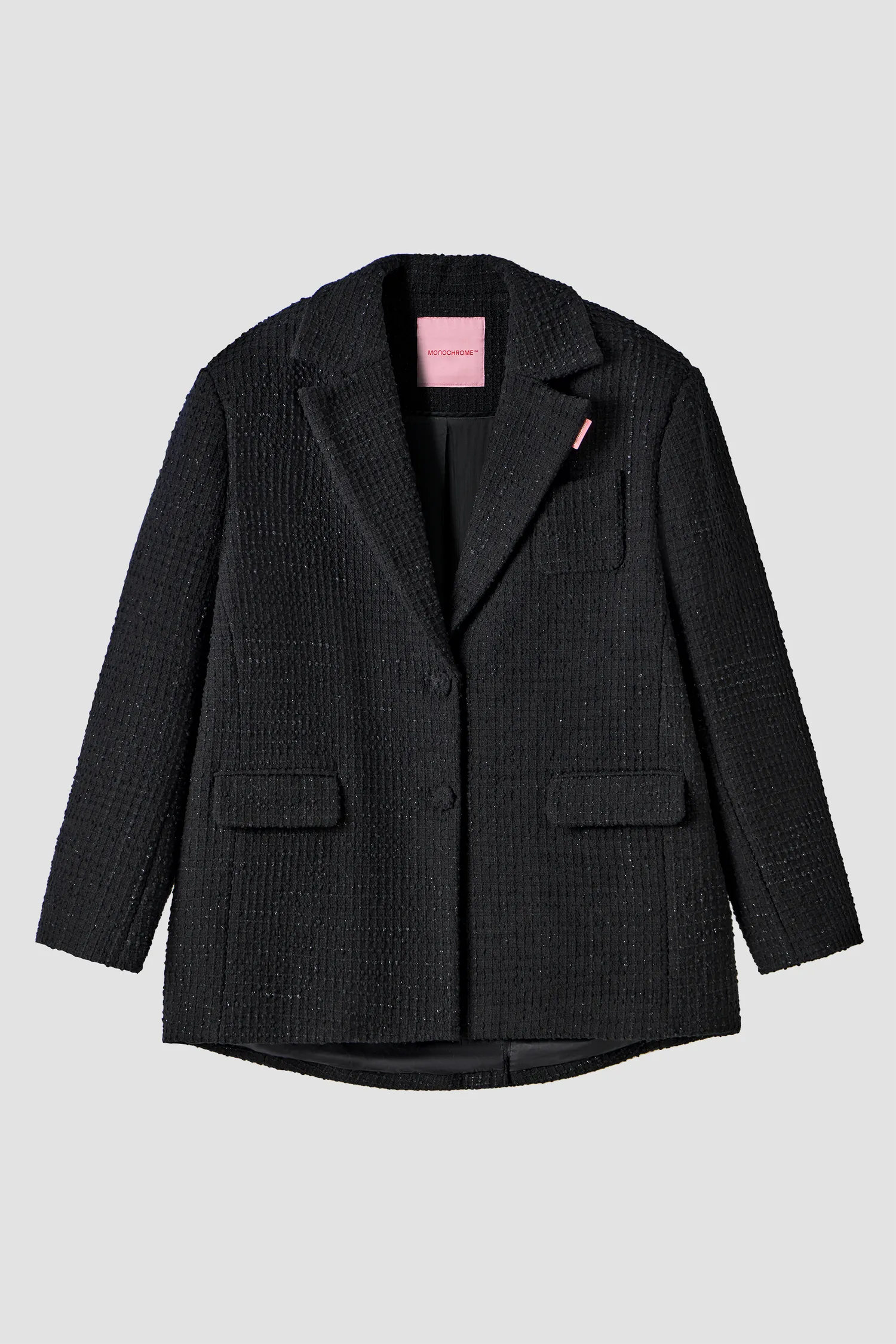 Картинка CROP COAT SHINY BLACK от магазина