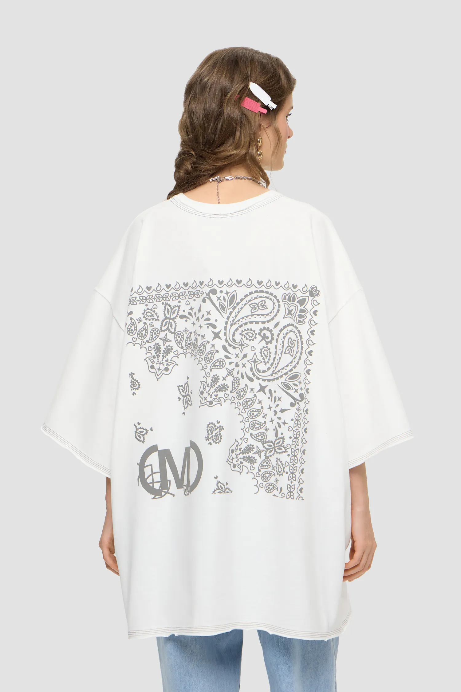 Картинка Футболка T-SHIRT BANDANA LONG MILK от магазина