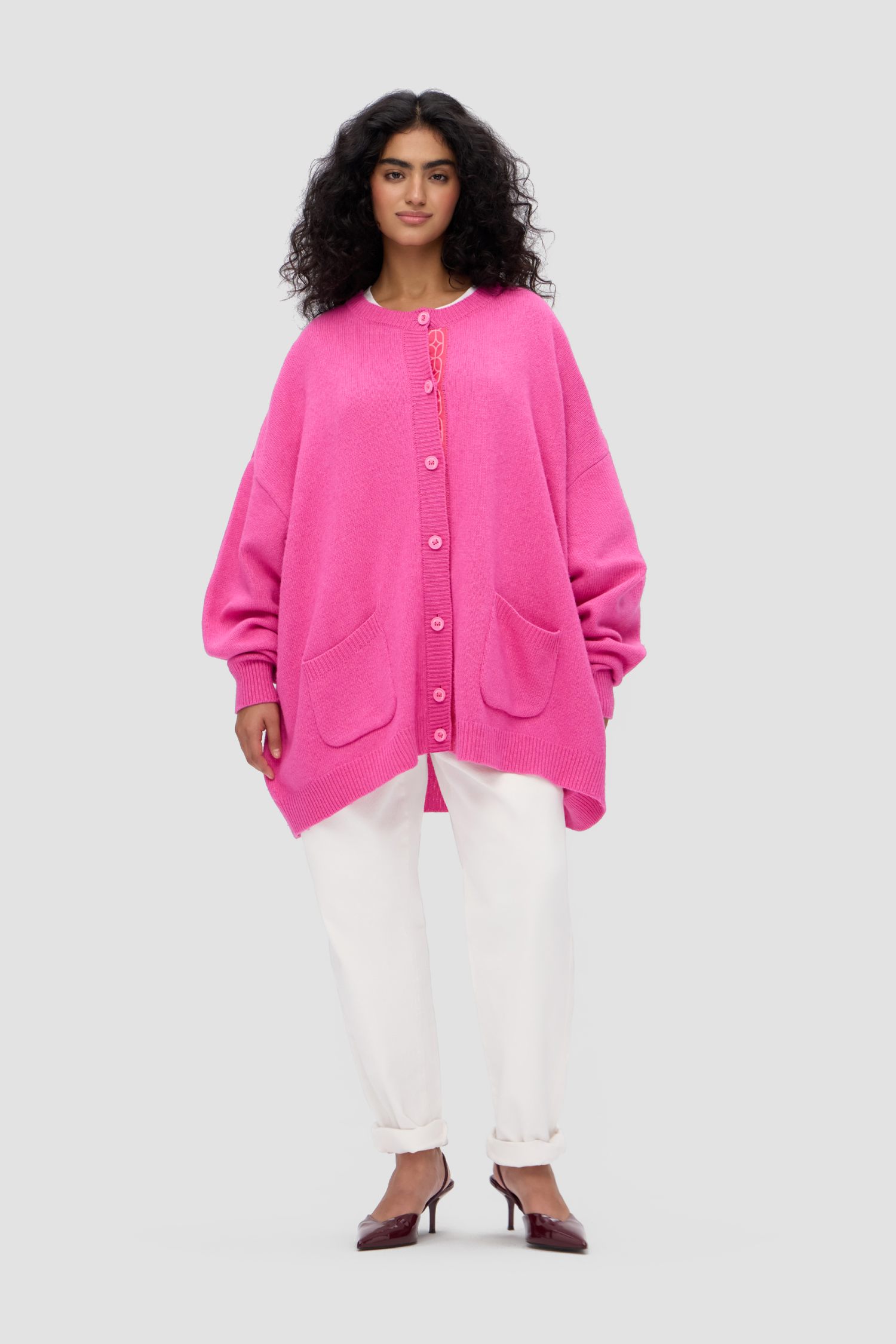 Картинка Кардиган трикотажный CARDI CASHEMIR FUCHSIA от магазина