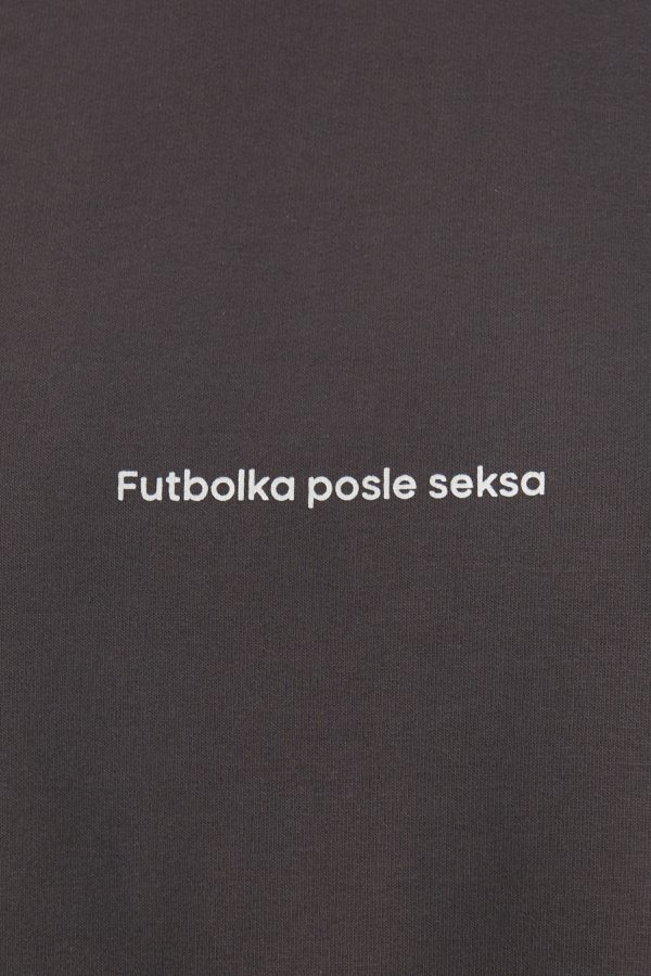 Картинка Футболка POSLE SEKSA серого цвета от магазина
