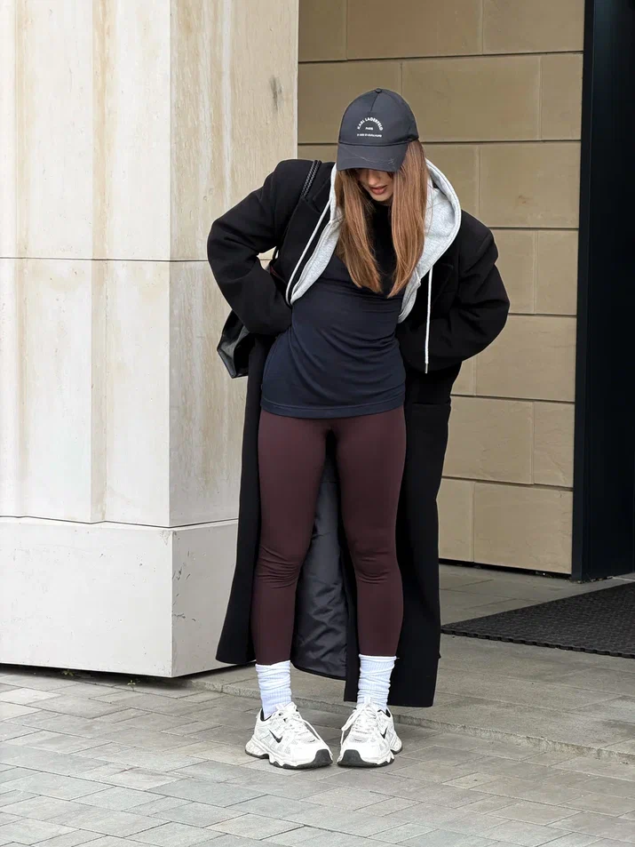 Картинка Леггинсы SLIM WARM с термоэффектом,шоколадный цвет от магазина