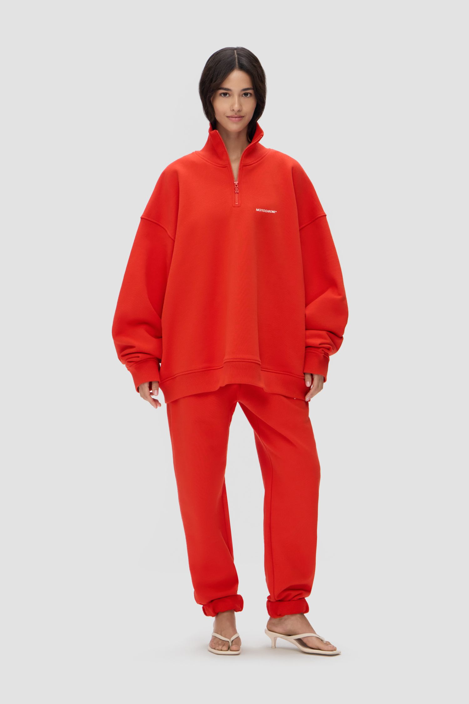 Картинка Свитшот трикотажный SWEATSHIRT HALF-ZIP CLASSY LIFE от магазина