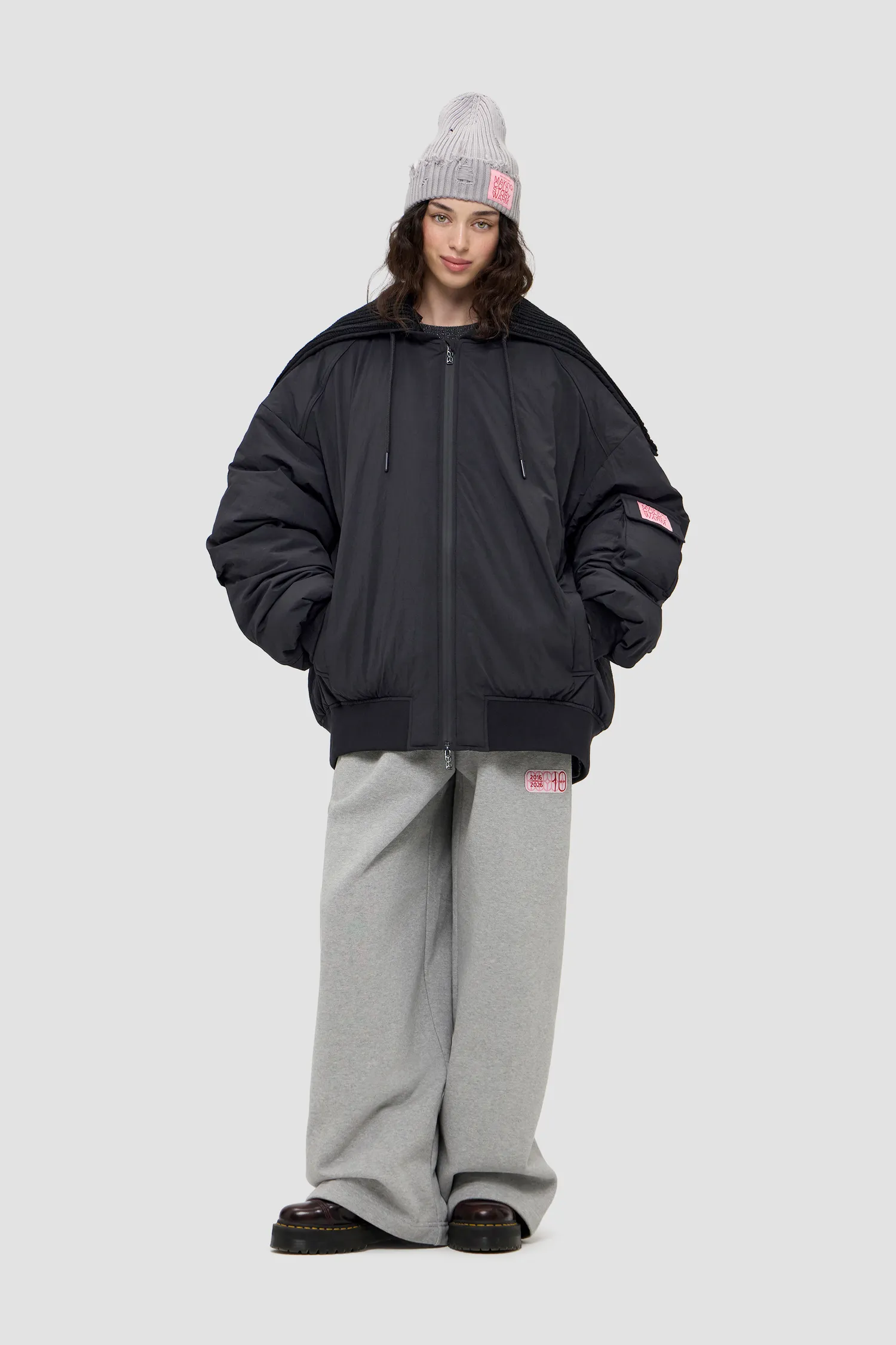 Картинка Бомбер DOWN BOMBER KNITTED BLACK от магазина